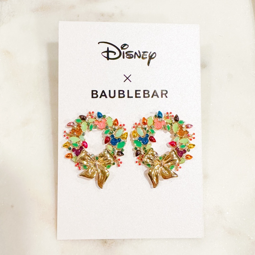Baublebar Disney Christmas Wreath Earrings